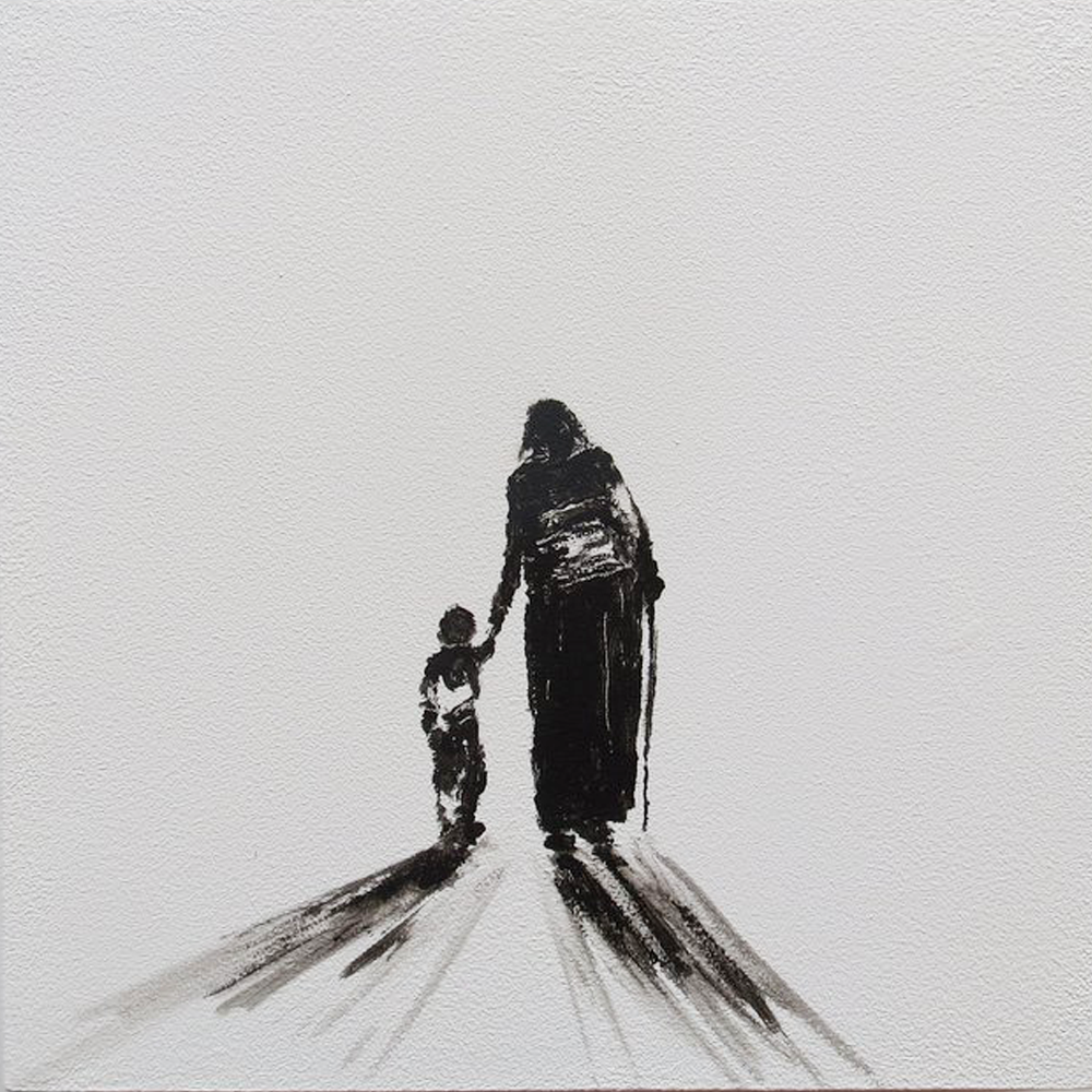 Lighting the Way | Robin Ranga | Turua Tiny Show 2025 | Acrylic on board | Turua Gallery