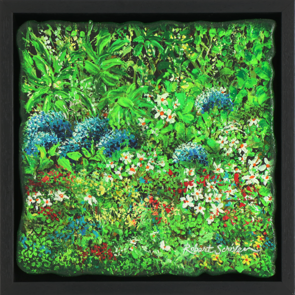 Praying Mantis Heaven Robert Scriven, acrylic on board painting