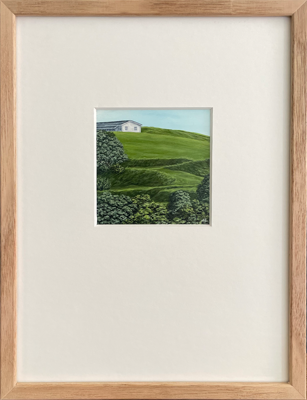 North Head Study. Acrylic on board, framed. Sara Langdon.