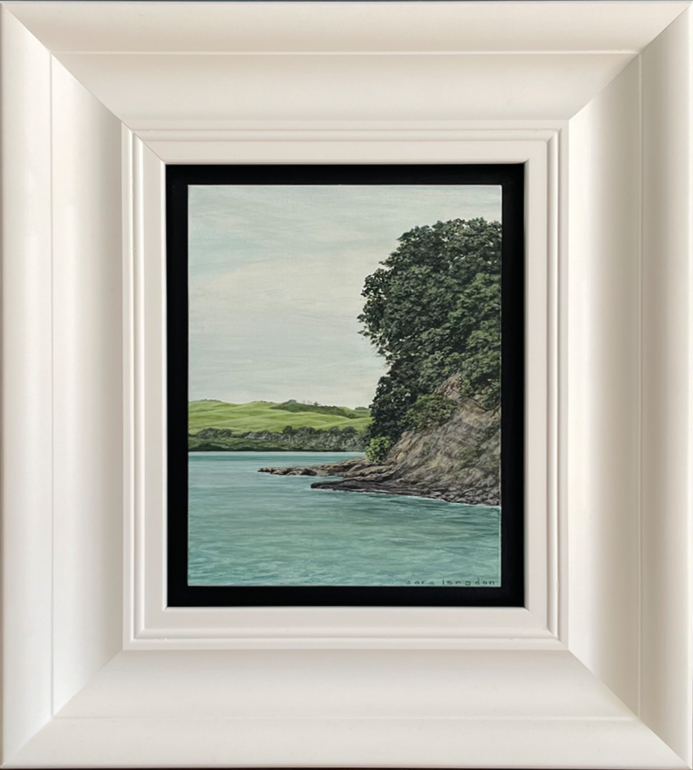 St Heliers. Acrylic on board, framed. Sara Langdon