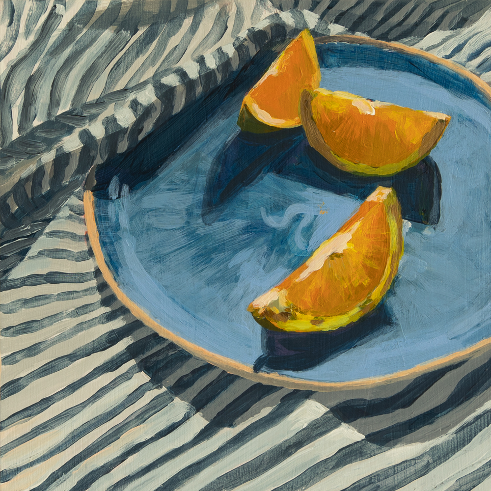 Arancino. Acrylic on board. Sarah Barton Hills