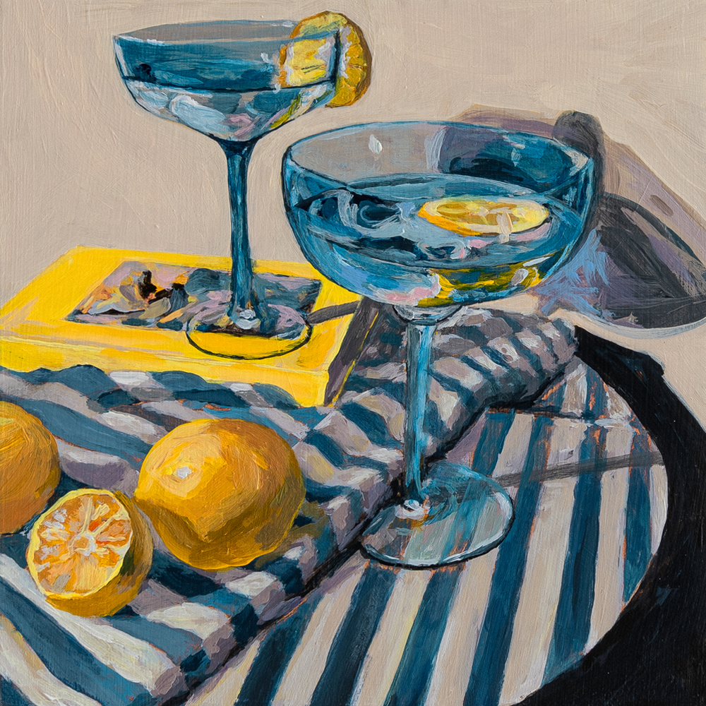 Bevande. Acrylic on board. Sarah Barton hills