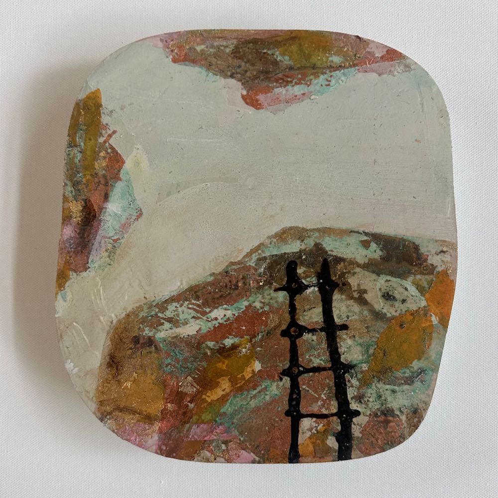 Jody Hope Gibbons | Turua Tiny Show 2025 | Tablet 6 | Original Painting | Turua Gallery