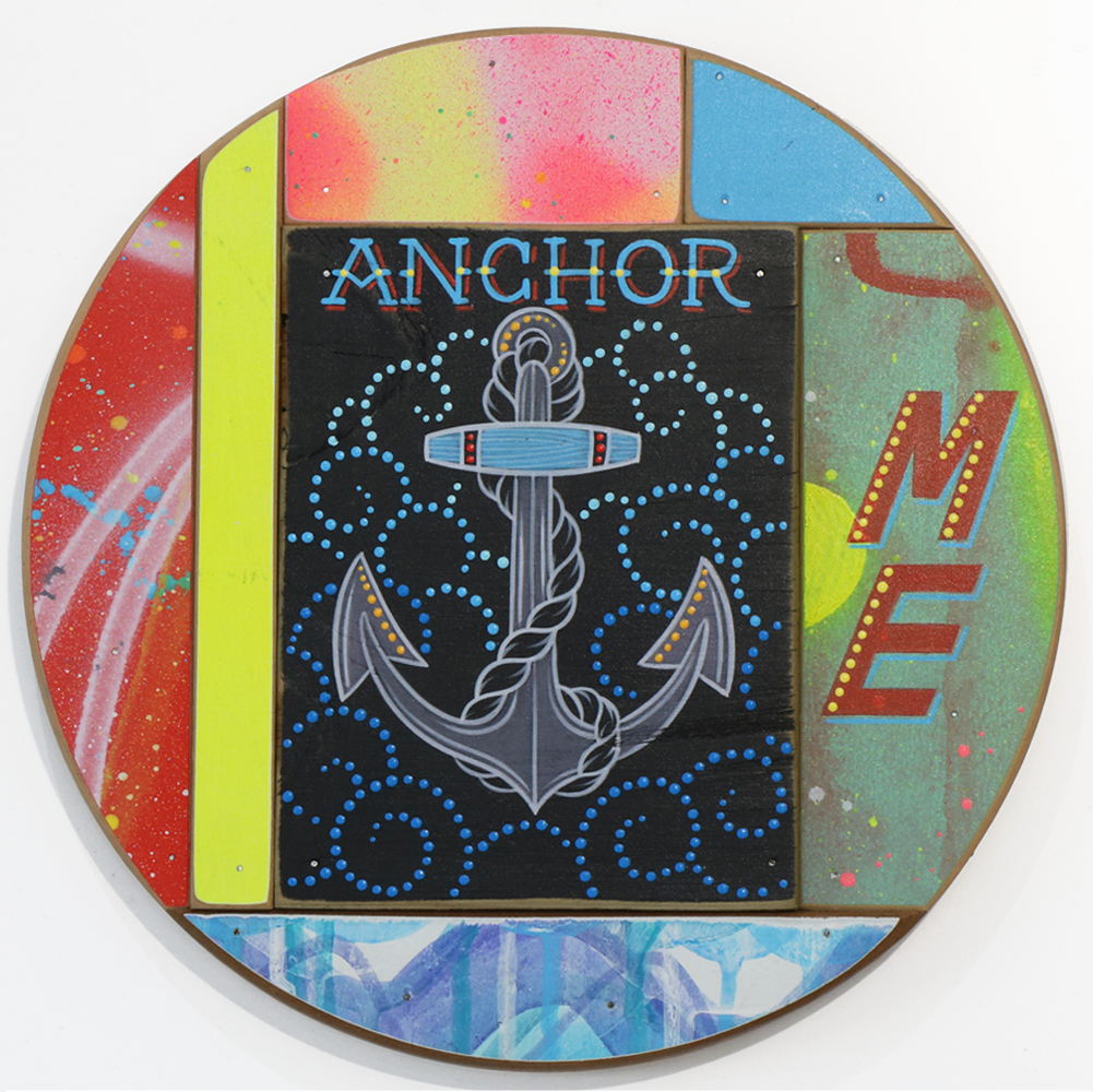 Anchor Me 2 Tony Harrington Wood assemblage sculpture