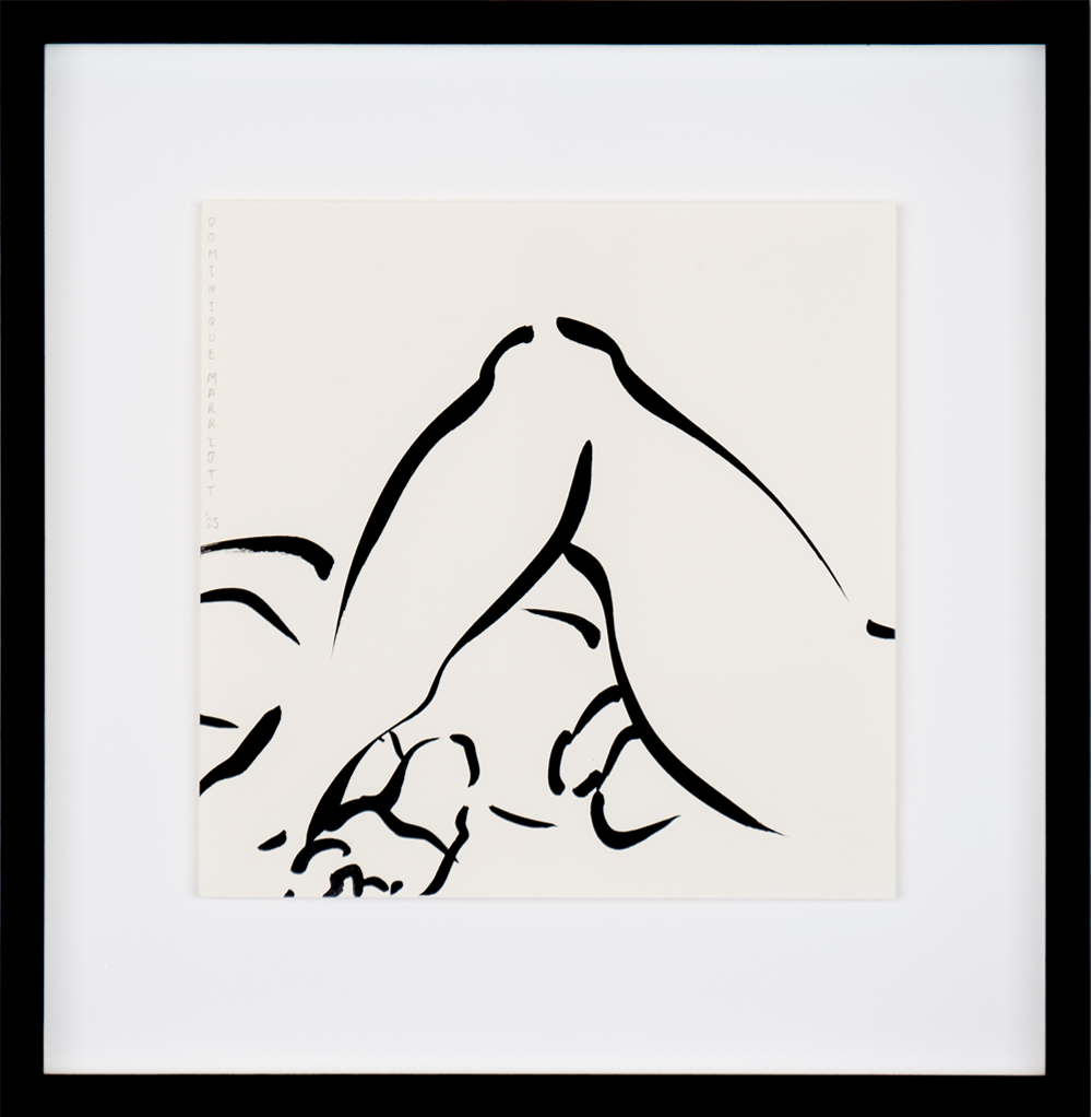 Day long Sumi Ink Male Nude Dominique Marriott