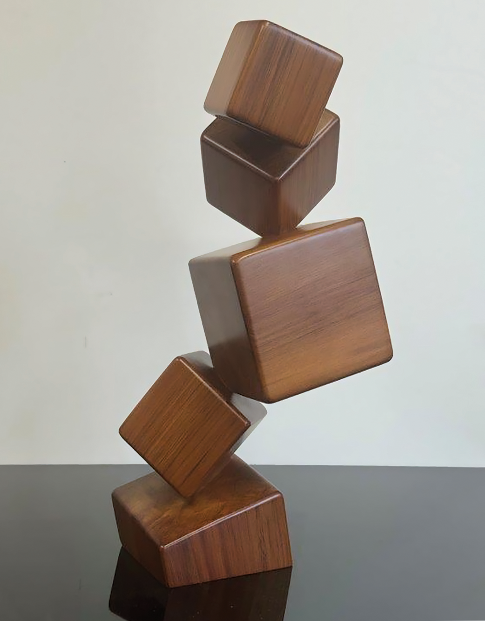 Rimu Rubiks | Jamie Adamson| Shift Into Neutral Exhibition | Recycled Rimu Sculpture | Turua Gallery