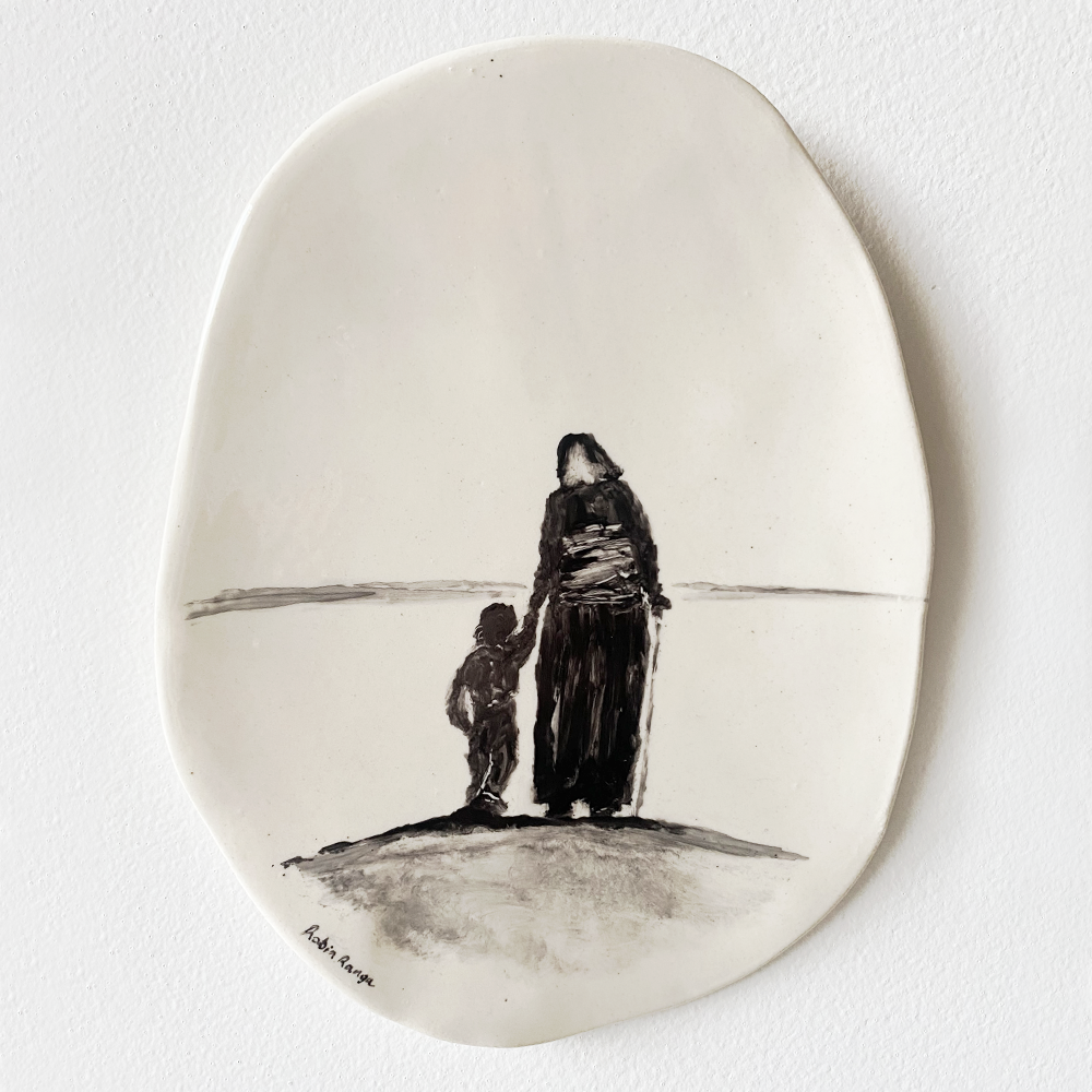 There Is Only One Of Me #211 Robin Ranga Ceramic wall plaque 