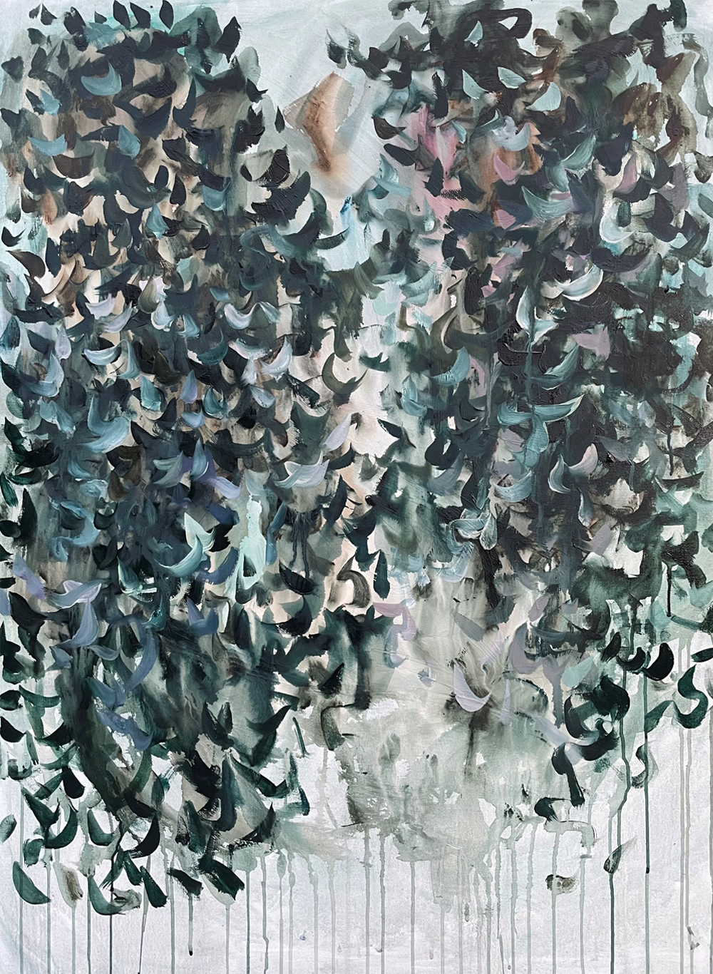 Beacon (waning light) Abbey Lyman Oil and acrylic on Canvas painting 