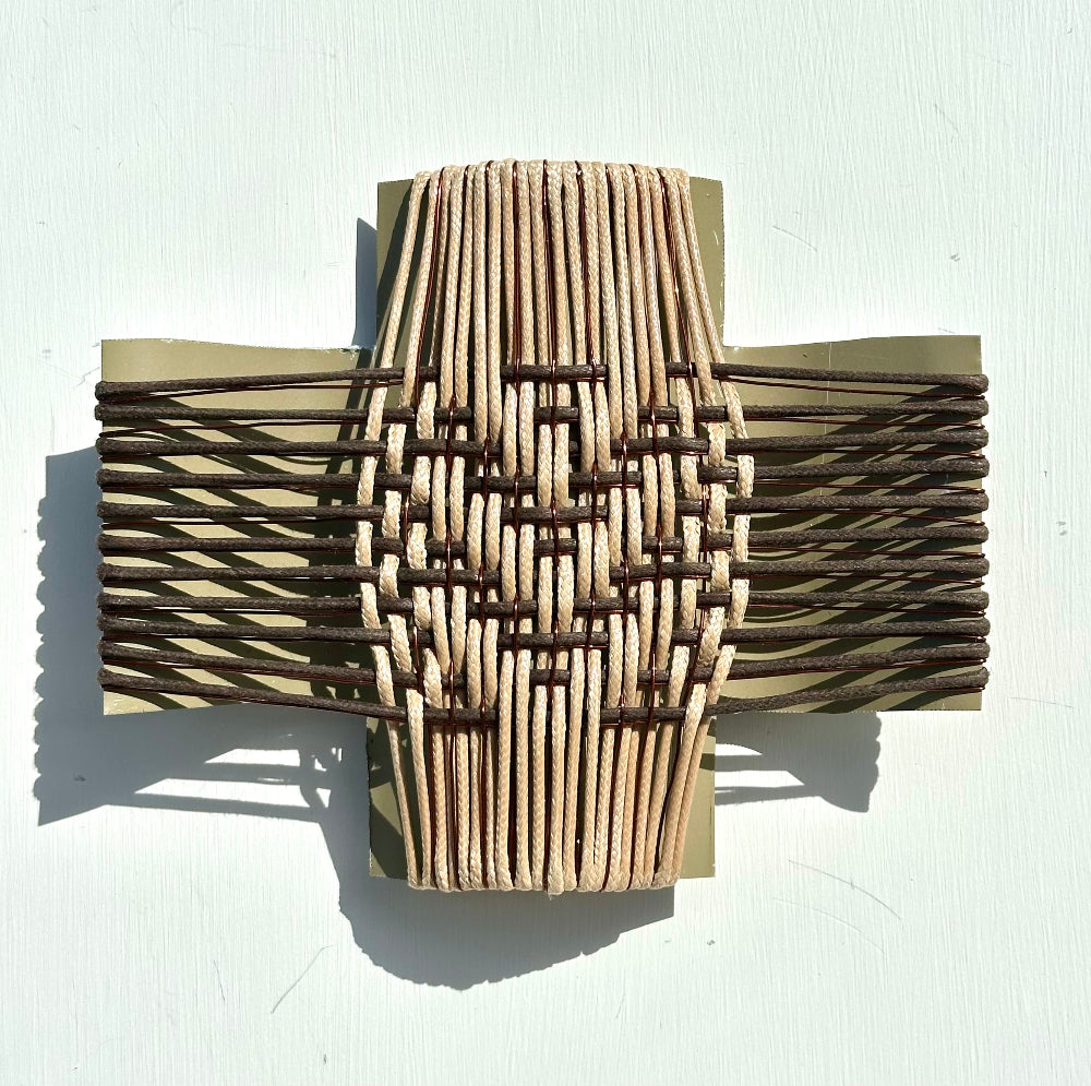 All That Glitters Series | VI | Gilly Sheffield | Turua Gallery | Sculpture | Corrugated Iron Cross