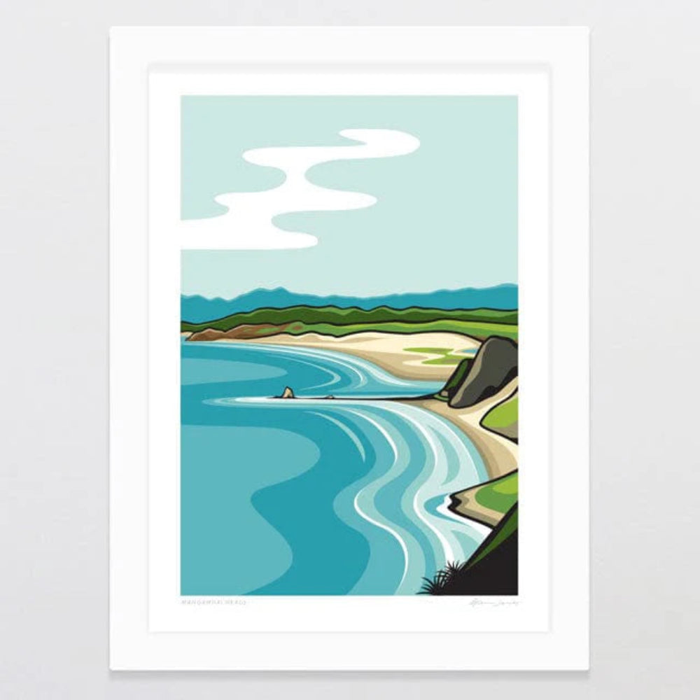 Glenn Jones Mangawhai Heads Art Print 