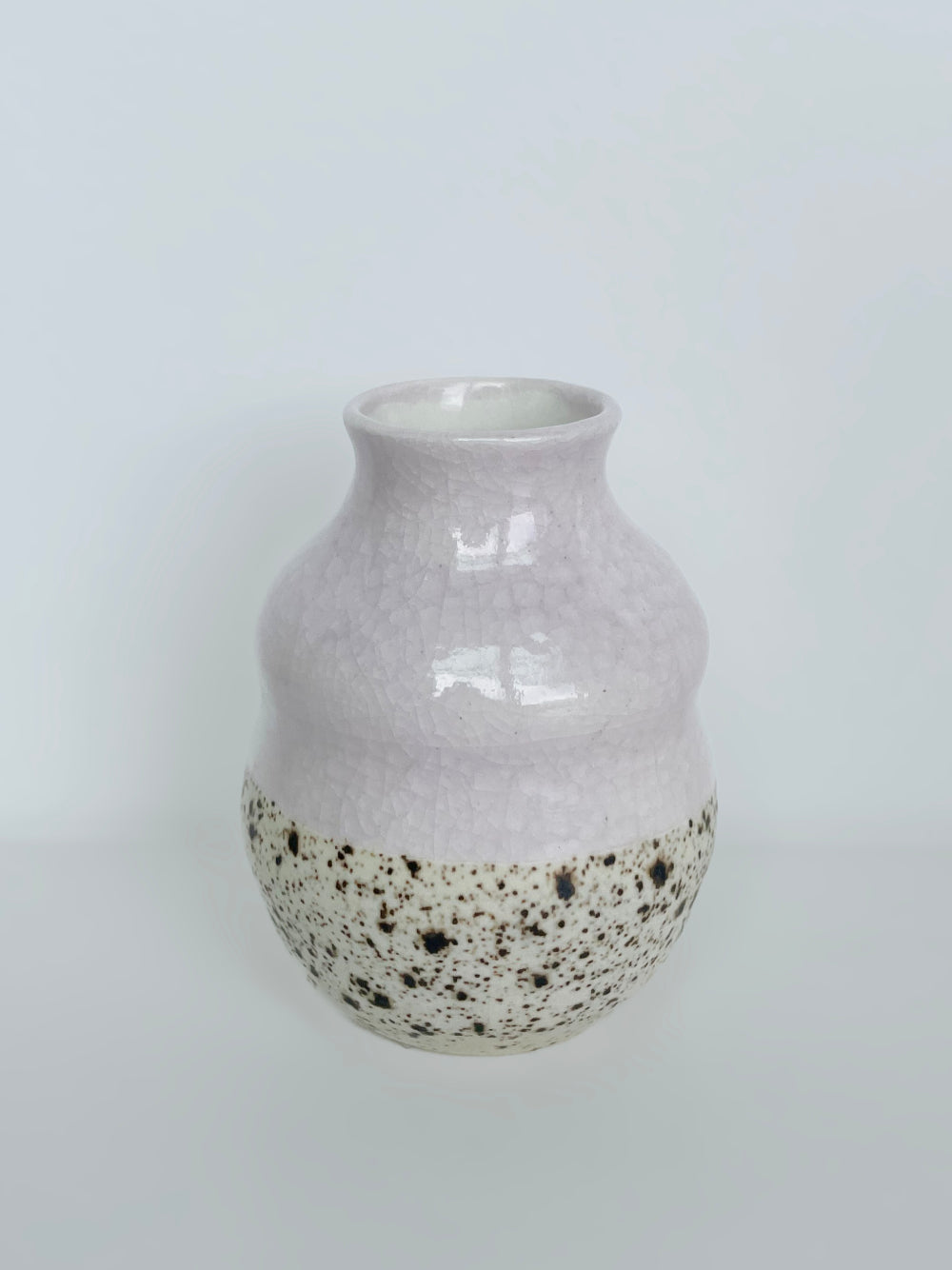 Ceramic Speckled Bud Vase #19, Annie Smits Sandano