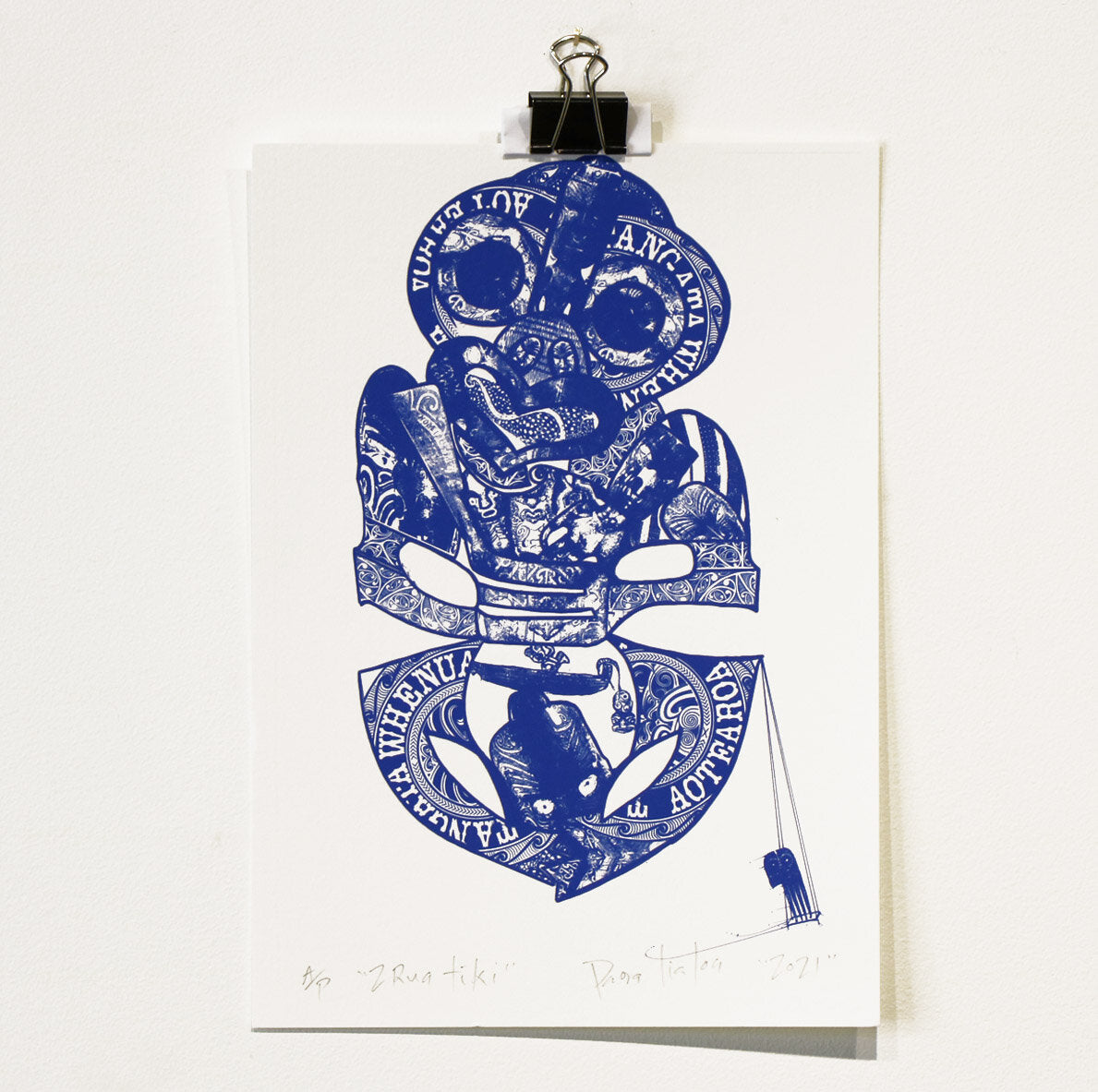  2Rua Tiki, 2021 Blue | Paora Tiatoa