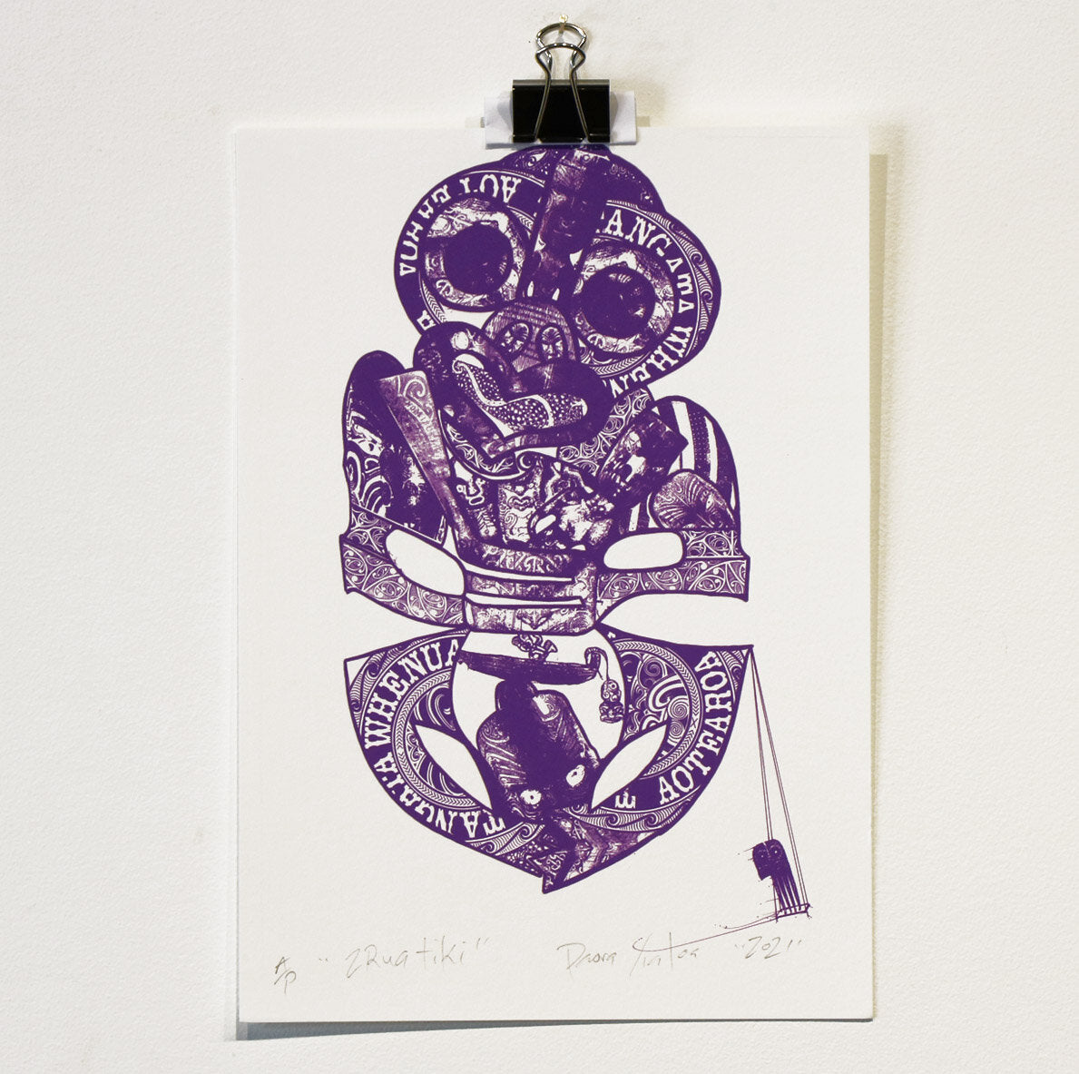 2Rua Tiki, 2021 Purple | Paora Tiatoa