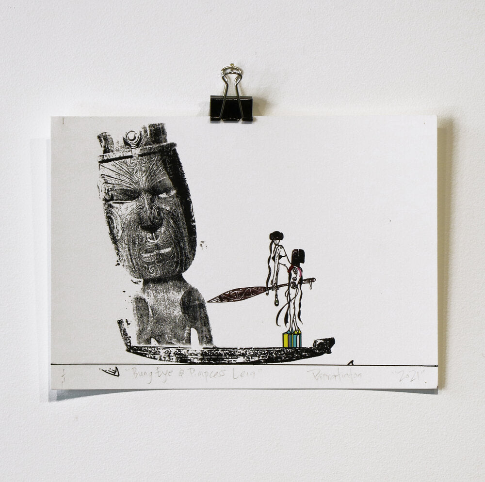 Bung Eye & Pimpcess Leia, 2021 | Paora Tiatoa