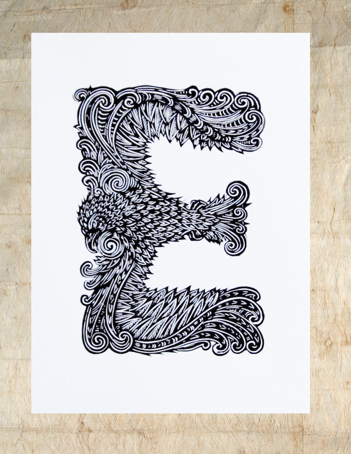 E for Eagle (Enviro Series)| Michel Tuffery