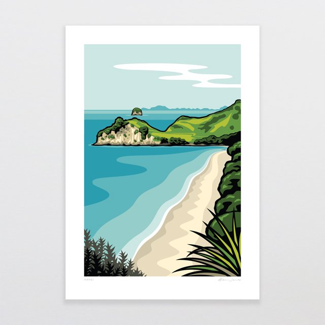 Hahei Art Print | Glenn Jones