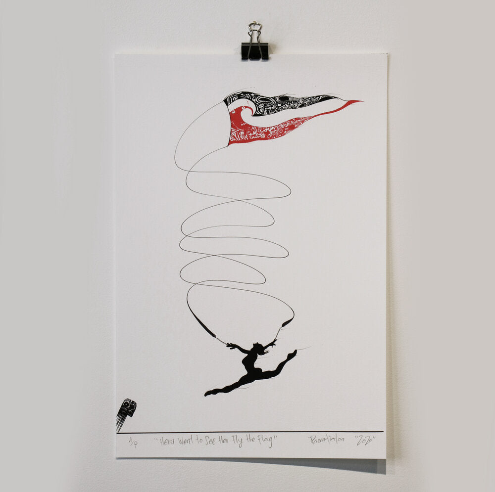 Heru Went To See Her Fly The Flag, 2020 | Paora Tiatoa