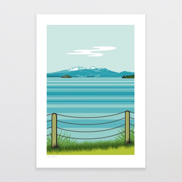 Lake Taupo Art Print | Glenn Jones