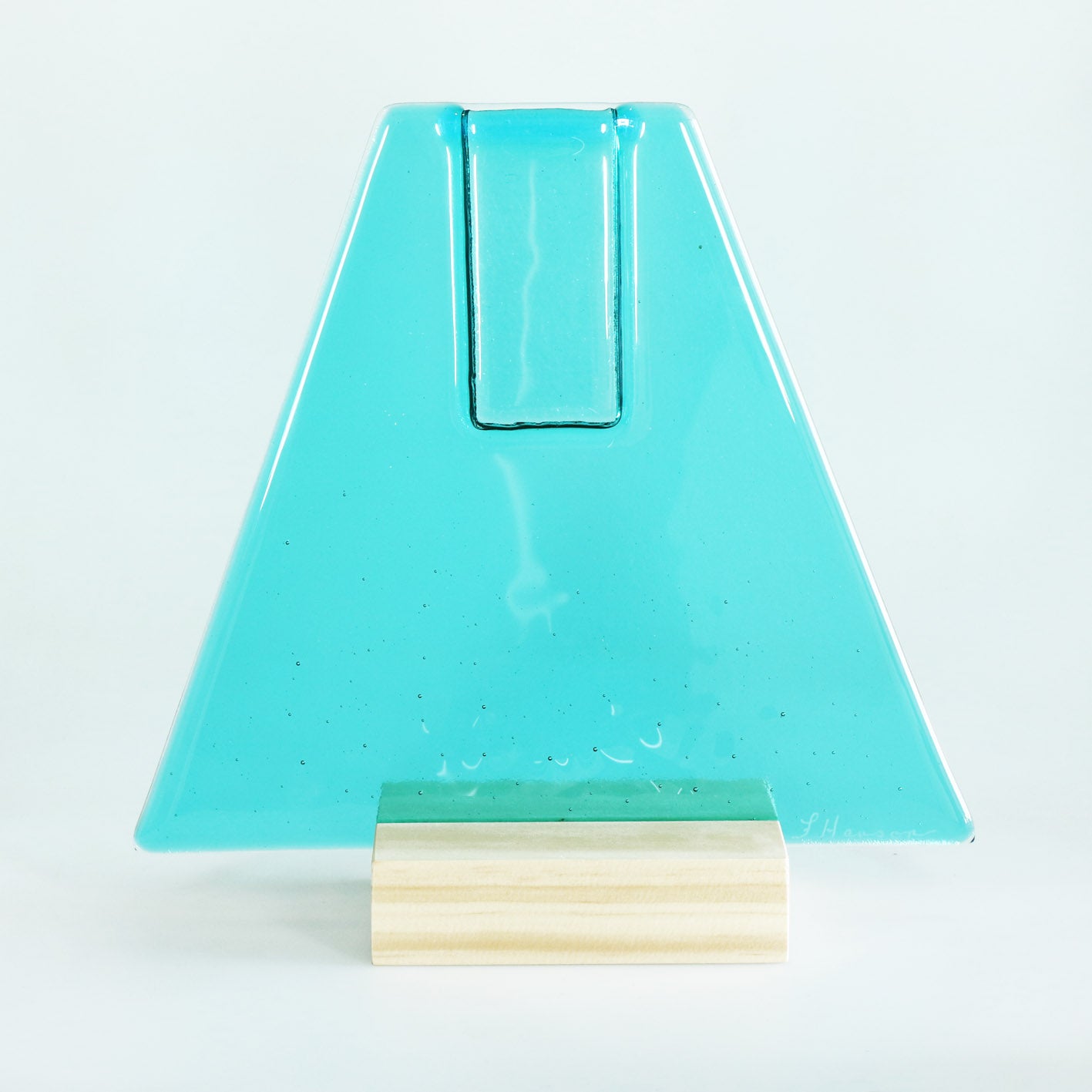 Large Aqua Triangle | Frances Hanson