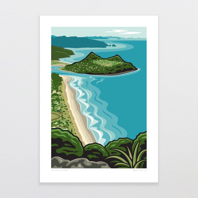 Pauanui To Paku Art Print | Glenn Jones