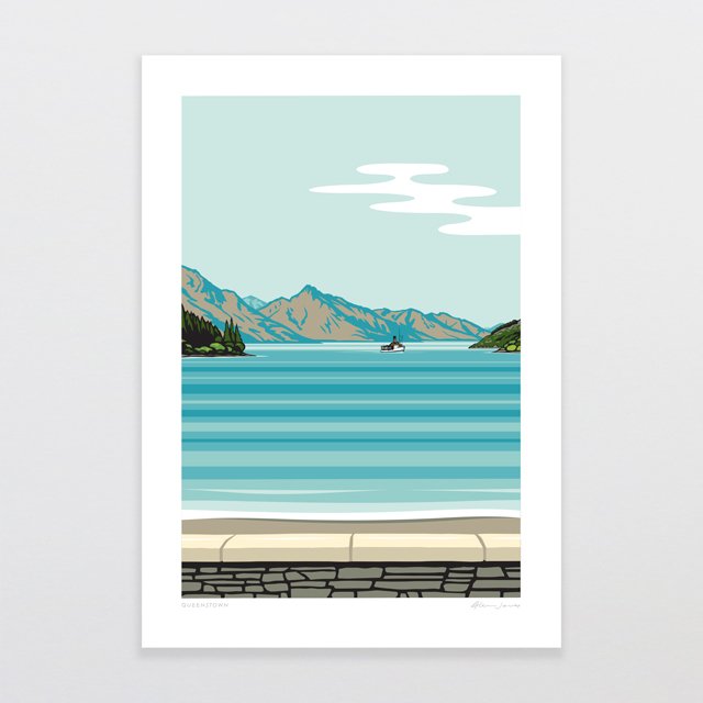 Queenstown Art Print | Glenn Jones