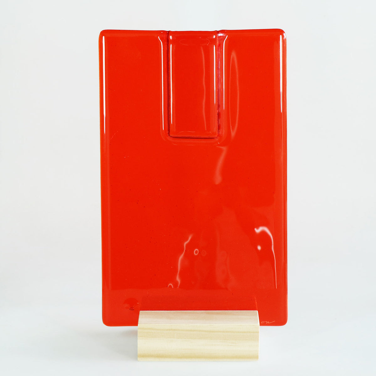 Large Tangerine Red Rectangle
