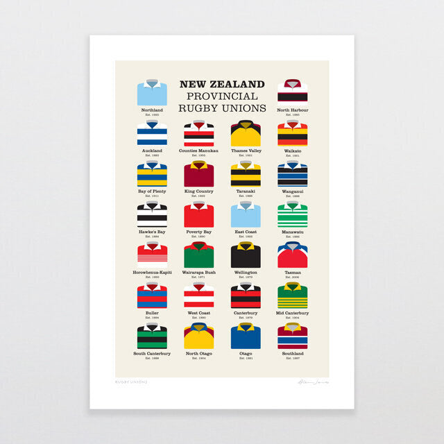 Rugby Unions Art Print | Glenn Jones
