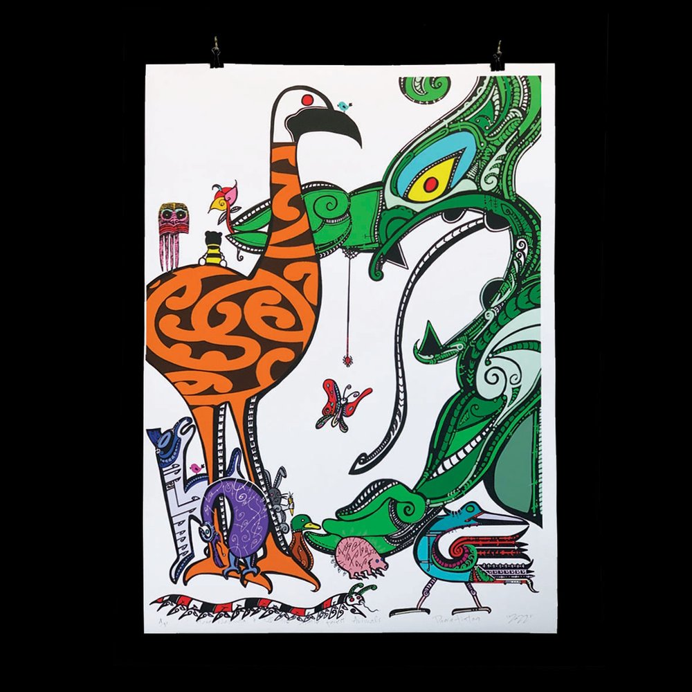 Tane Mahuta & All The Little Forest Animals, 2022 | Paora Tiatoa