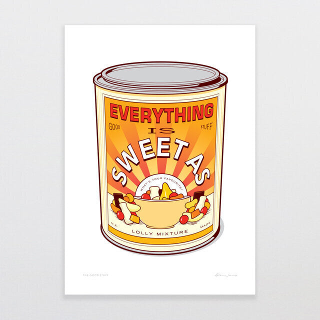 The Good Stuff Art Print | Glenn Jones