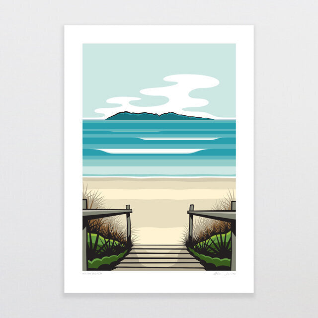 Waihi Beach Art Print | Glenn Jones